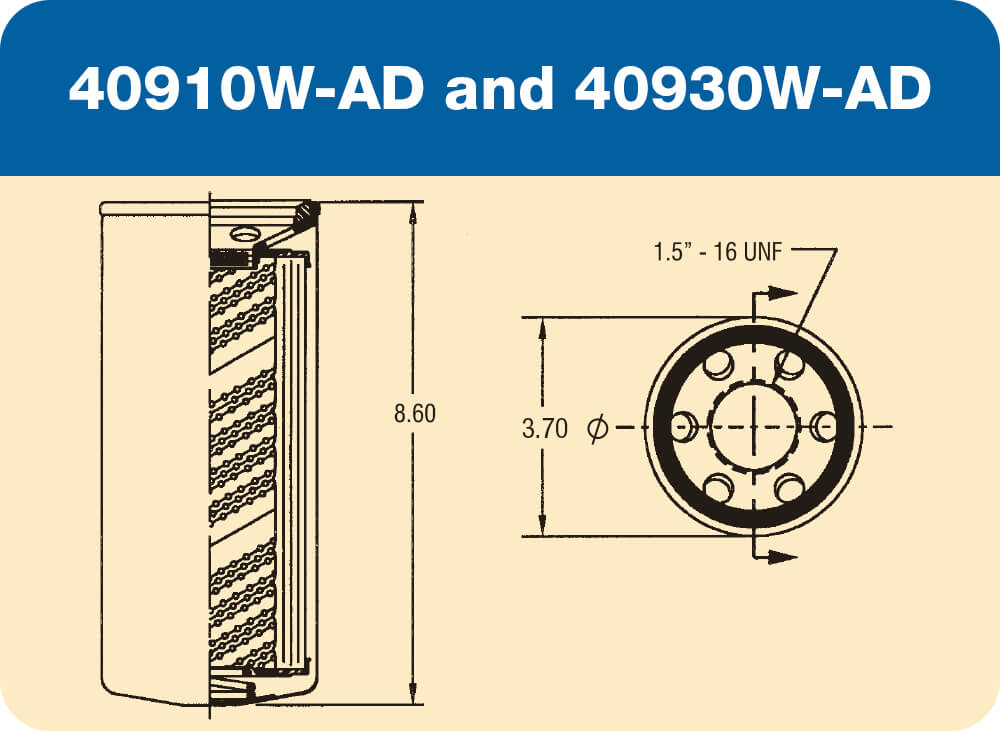 40910W-AD and 40930W-AD Diagram