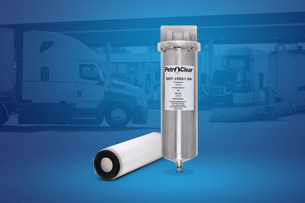 Tame DEF Contamination Concerns with PetroClear’s  New DEF Dispenser Filter Housing and Elements
